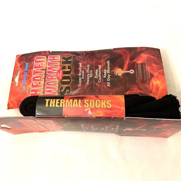 2 pr. Different Touch Thermal Socks Winter Extra Cushioned 10-13 Heavy Thick - Picture 3 of 3